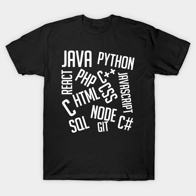 Coding T-Shirt T-Shirt by R8Designs